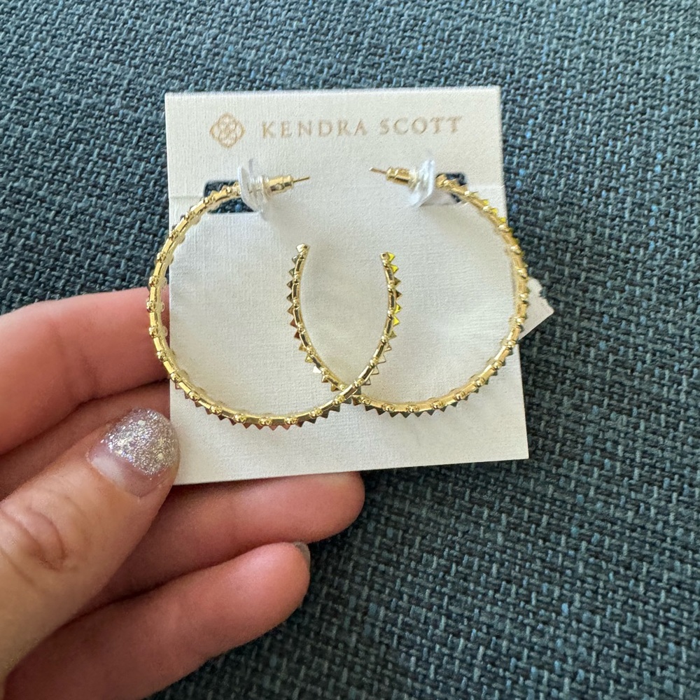 Kendra Scott Crystal Hoops